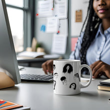 Load image into Gallery viewer, Hairstyle Girls Mug 15oz | Artistic Black Hair Designs | Gift for Hair Lovers, Black History Month, Home Decor, Coffee