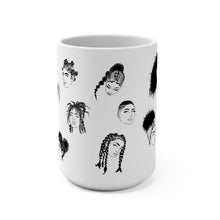 Load image into Gallery viewer, Hairstyle Girls Mug 15oz | Artistic Black Hair Designs | Gift for Hair Lovers, Black History Month, Home Decor, Coffee