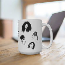 Load image into Gallery viewer, Hairstyle Girls Mug 15oz | Artistic Black Hair Designs | Gift for Hair Lovers, Black History Month, Home Decor, Coffee