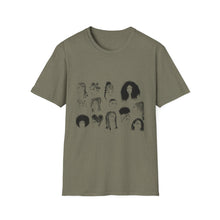 Load image into Gallery viewer, Hairstyle Girls Unisex Softstyle T-Shirt, African American Hair Tees, Natural Hair Apparel, Braided Styles Shirt, Textured Hair