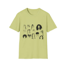 Load image into Gallery viewer, Hairstyle Girls Unisex Softstyle T-Shirt, African American Hair Tees, Natural Hair Apparel, Braided Styles Shirt, Textured Hair